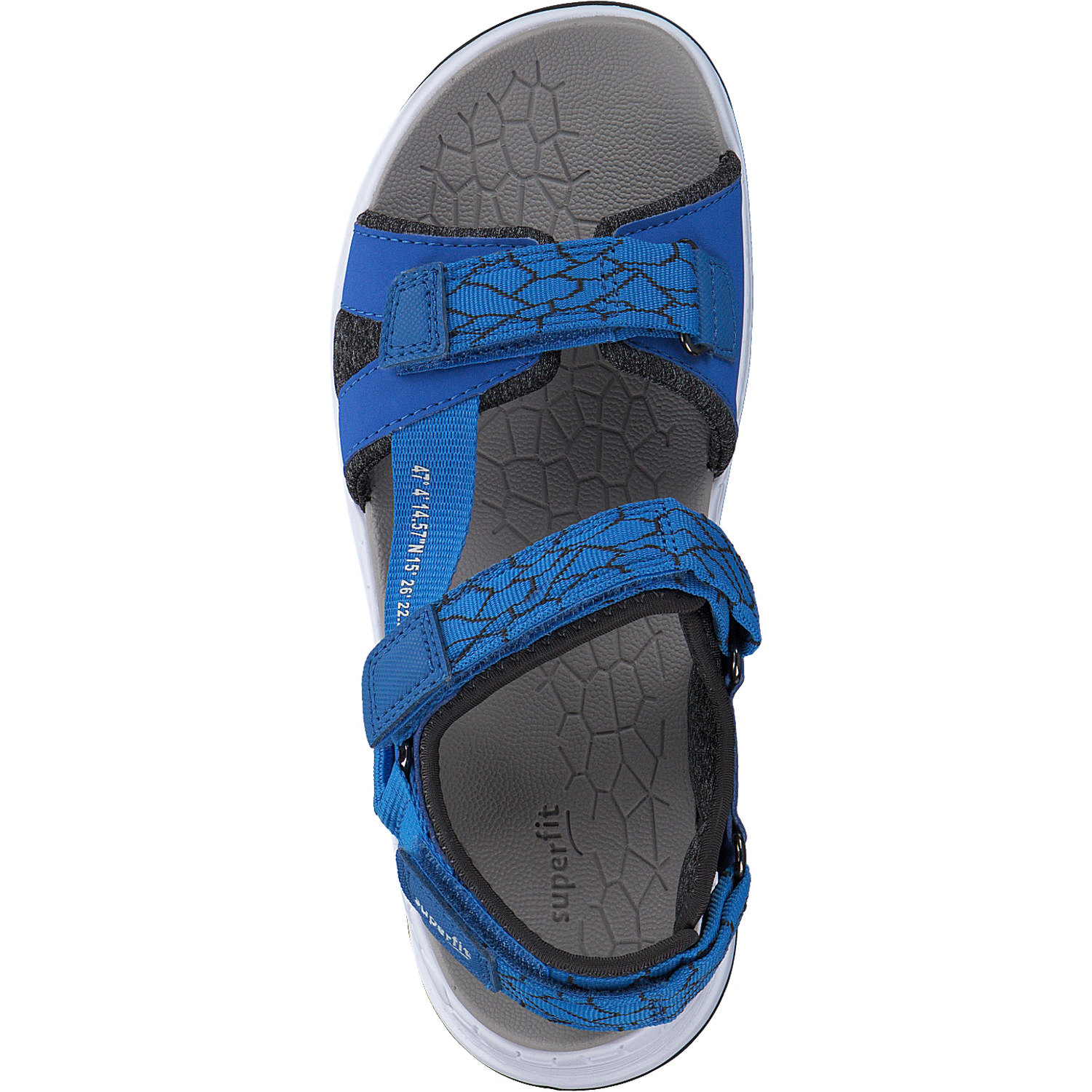 Superfit 00580, Sandalen (Kinder), Kinder, Blau/grau