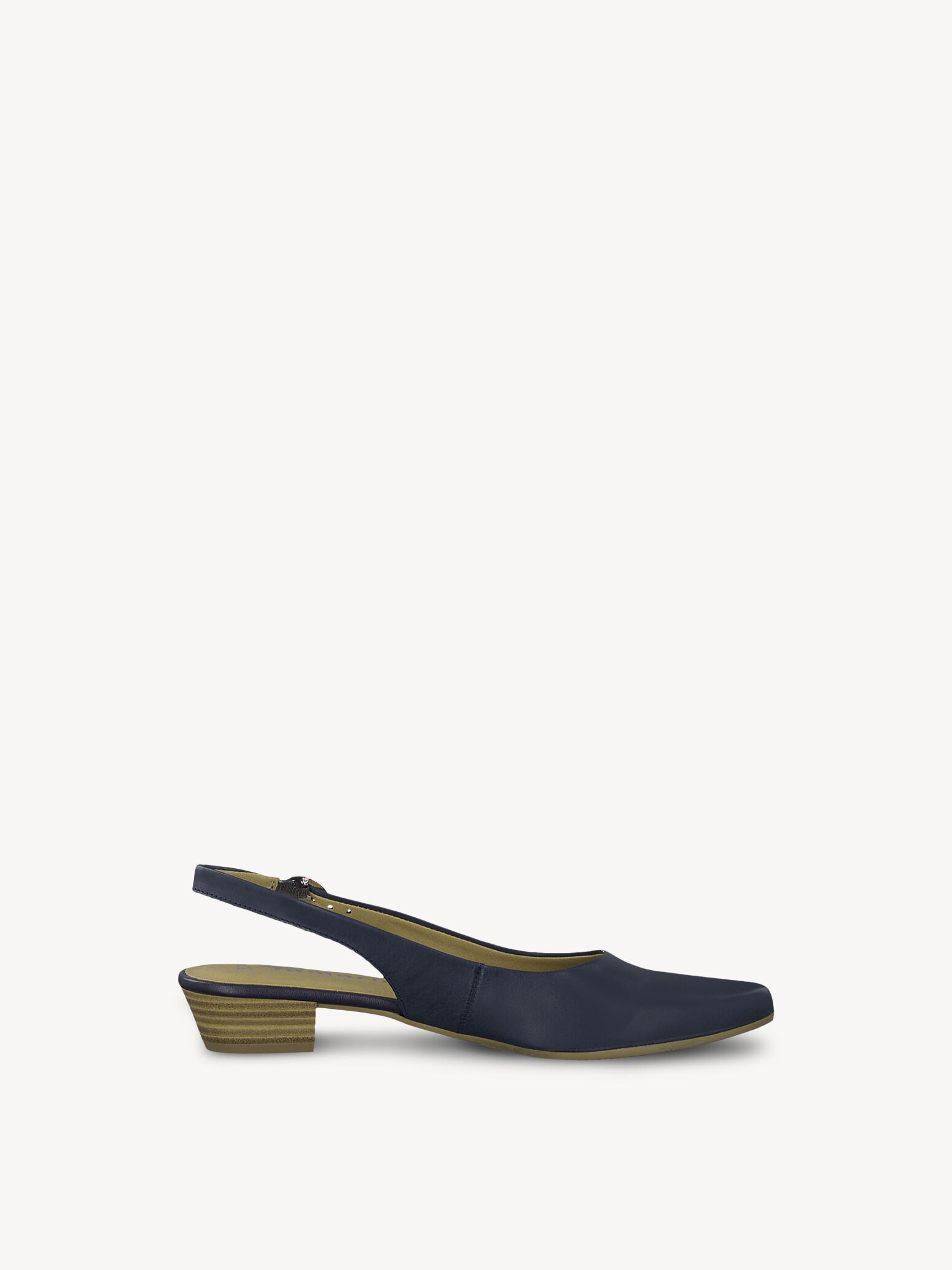Escarpin en cuir - bleu