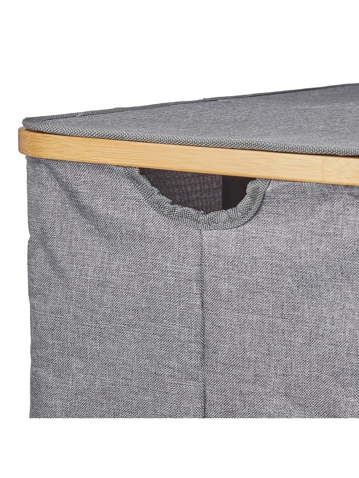 relaxdays Wäschekorb in Grau - (B)54 x (H)50 x (T)33,5 cm günstig kaufen onesize