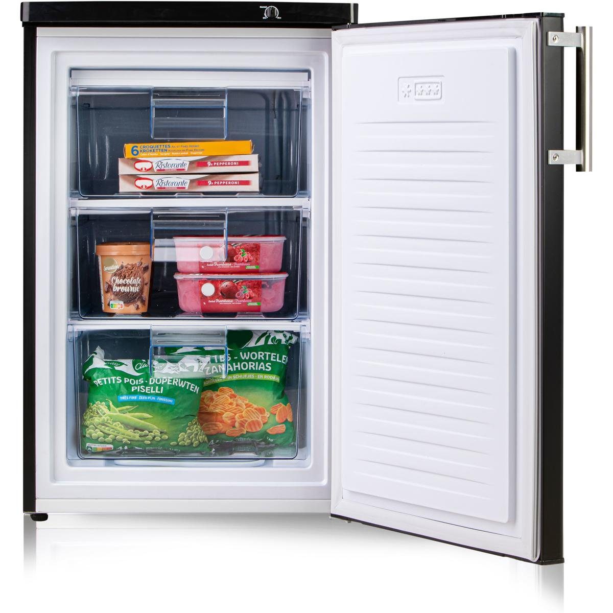 Domo Gefrierschrank DO91132F, Farbe schwarz
