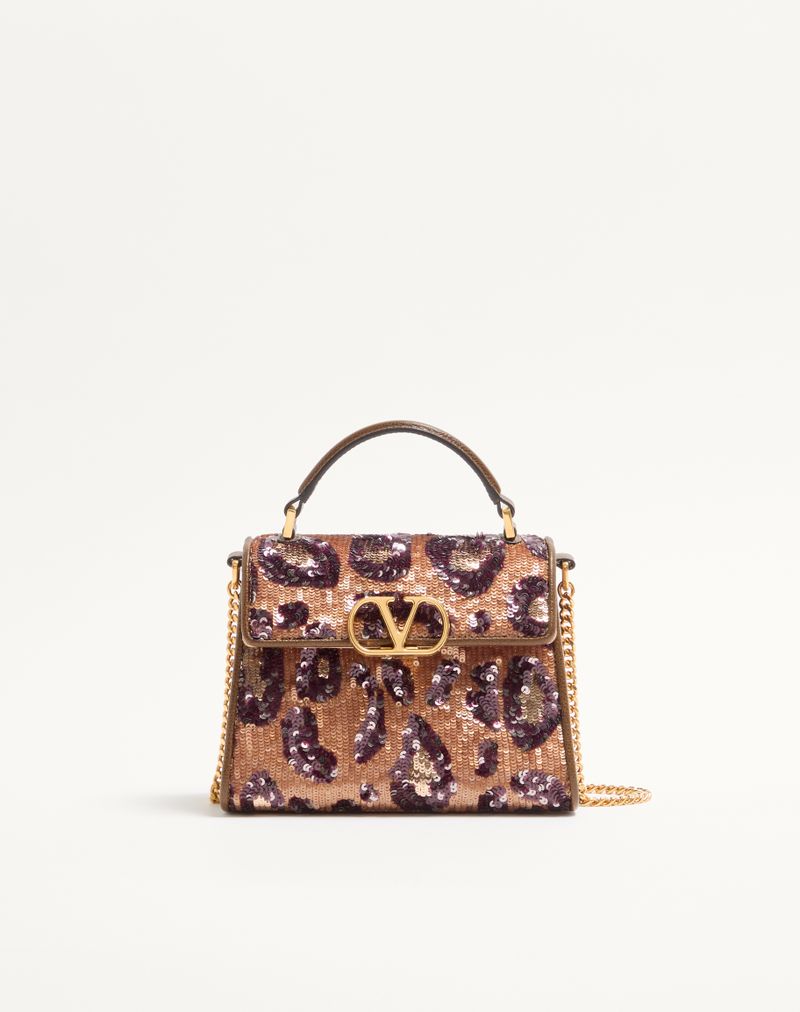 Valentino Garavani Vsling Mini Håndtaske Broderet Dyreprint