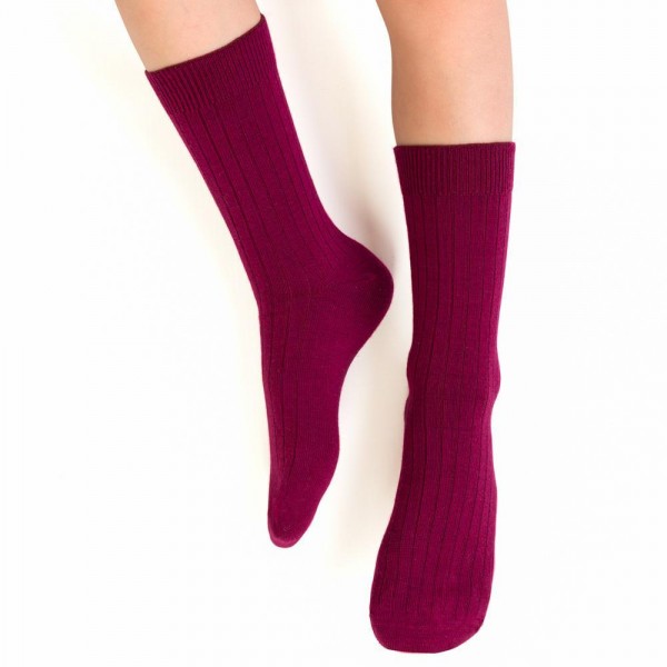 Steven kids ~ Strümpfe Merinowolle ~ Burgundy
