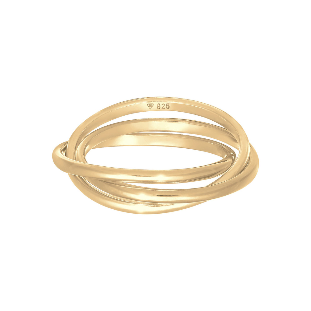 Elli Elli Bague Bague enveloppante pour femmes Trini Look Basic Minimal Trend en argen Bague