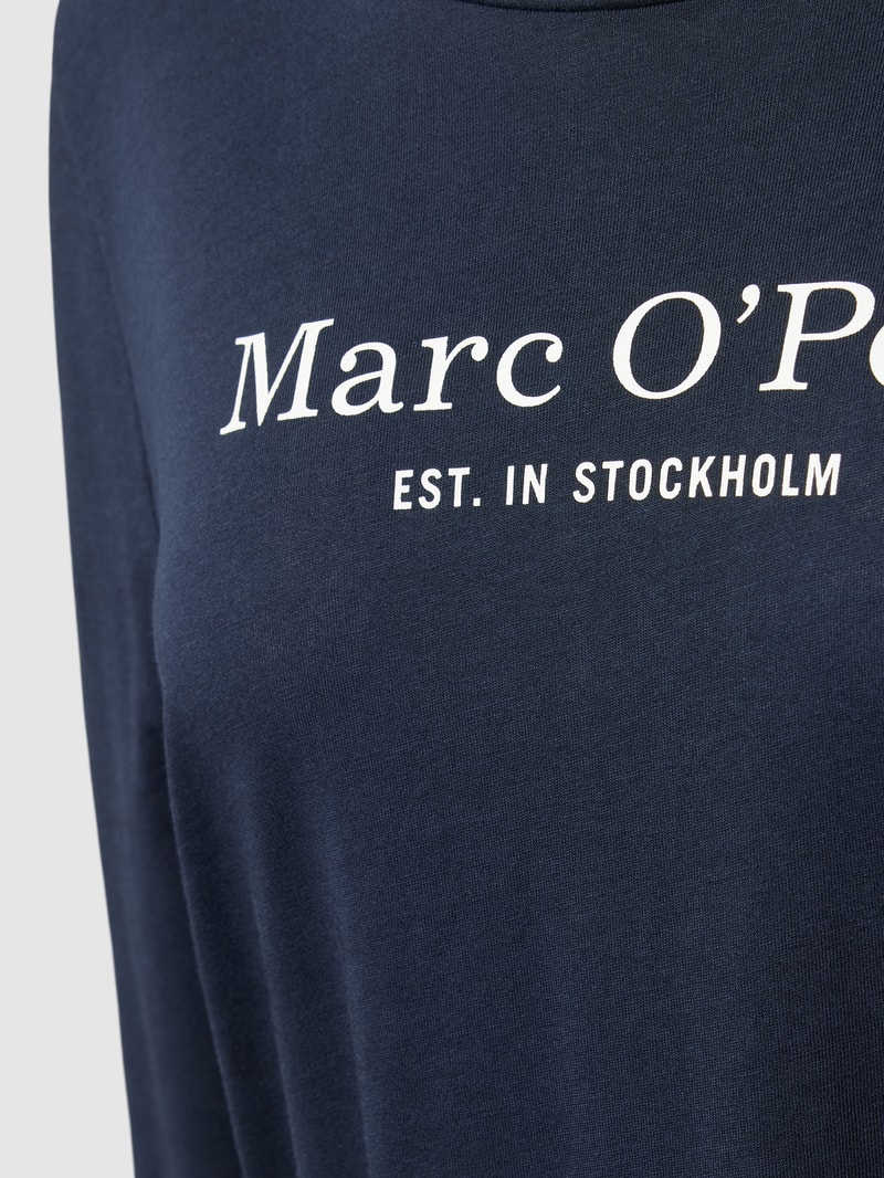 Nachthemd mit Label-Print Modell 'MIX N MATCH' in dunkelblau