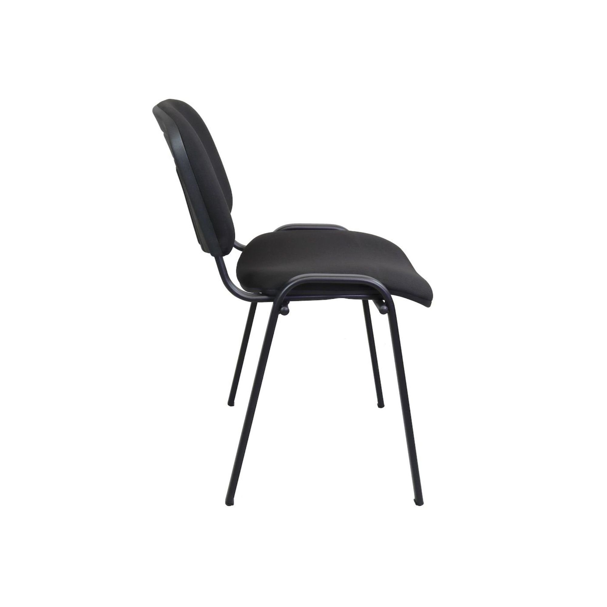 PROREGAL® Stapelstuhl SparSet Stapelstuhl Blackbird, HxBxT 82x52x55cm, Armlehne, Schwarz