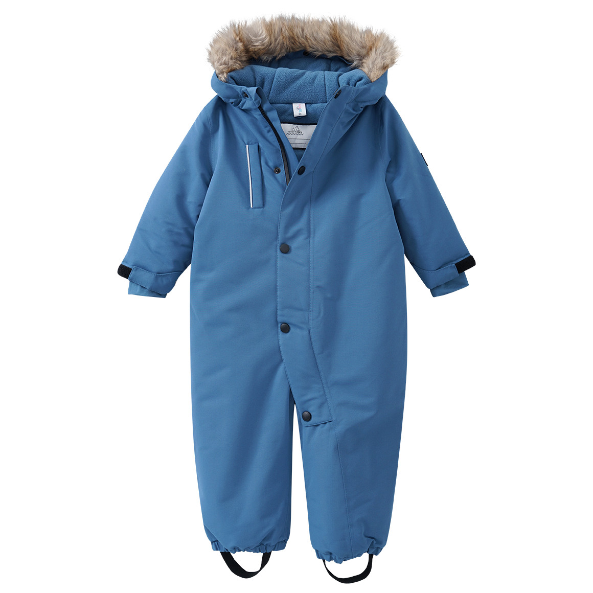 Baby Schneeoverall mit Fellimitat