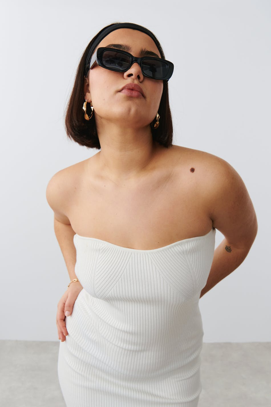 Knitted tube dress