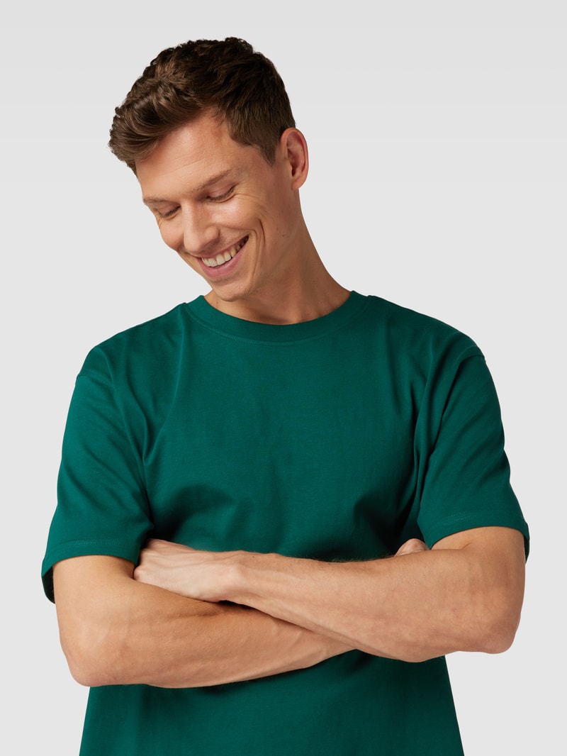 T-Shirt aus Baumwolle in dunkelgrün