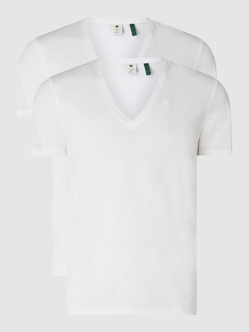 Regular Fit T-Shirt im 2er-Pack in weiß