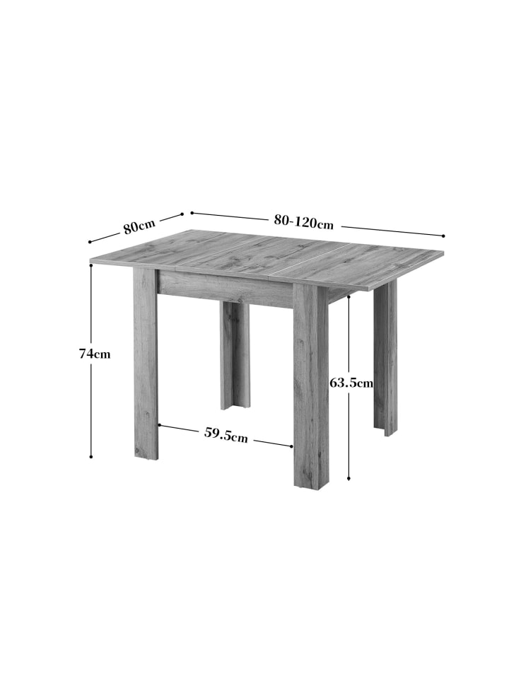 B&D Home Ausziehtisch LIVIUS in Natureiche günstig kaufen