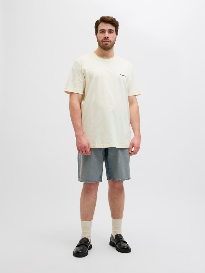 JACK & JONES PLUS T-shirt in Antique White günstig kaufen