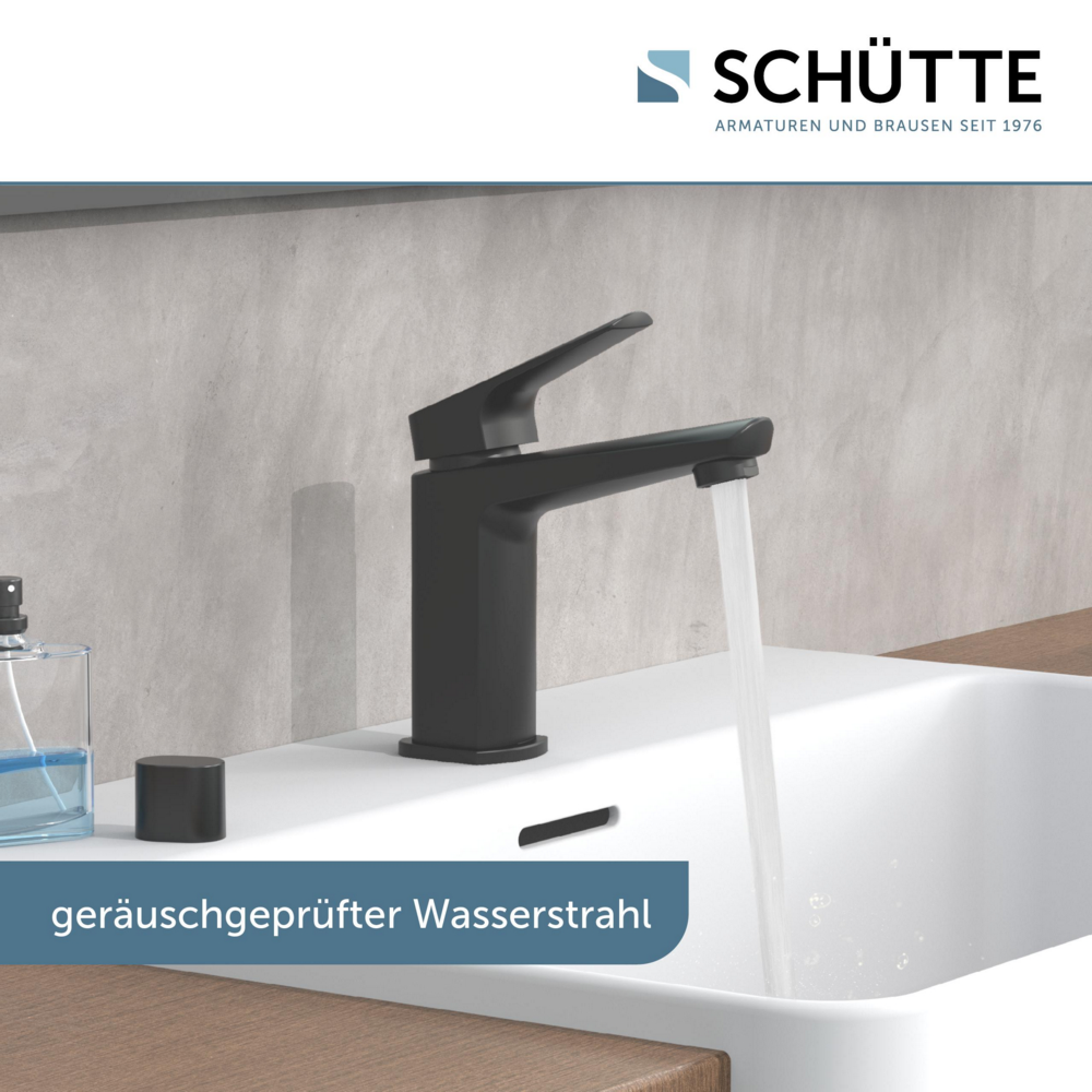 Schütte RAVEN Waschtischarmatur, Schwarz matt