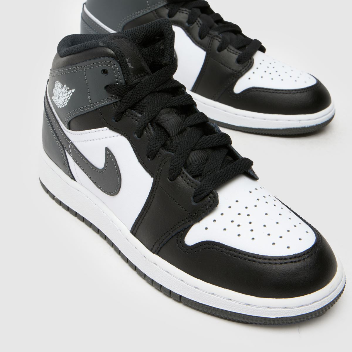 Nike Jordan grå multifärgade Air Jordan 1 Mid Pojkar Barns Sneakers