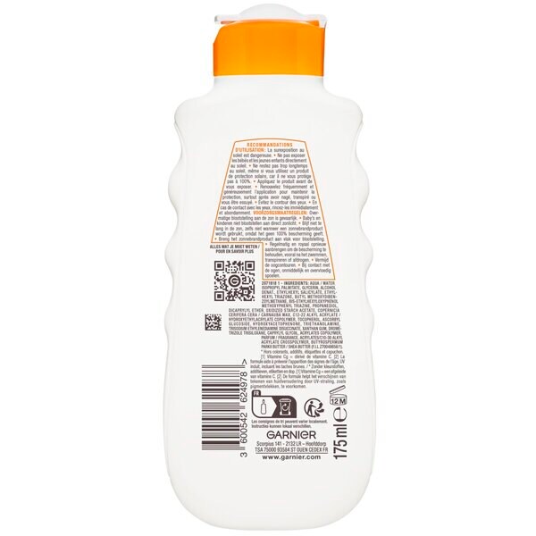 Garnier Ambre Solaire Hydra 24H Protect SPF50 suojaava aurinkomaito 175 ml