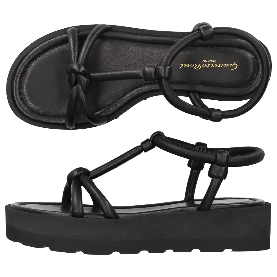 Gianvito Rossi - Plateausandalen MARINE Nappaleder - schwarz
