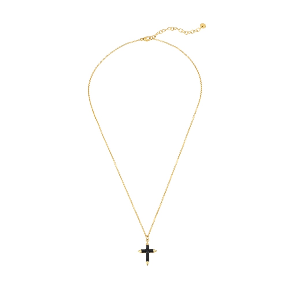 Glanzstücke München Chaîne Croix Argent sterling en Or jaune collier