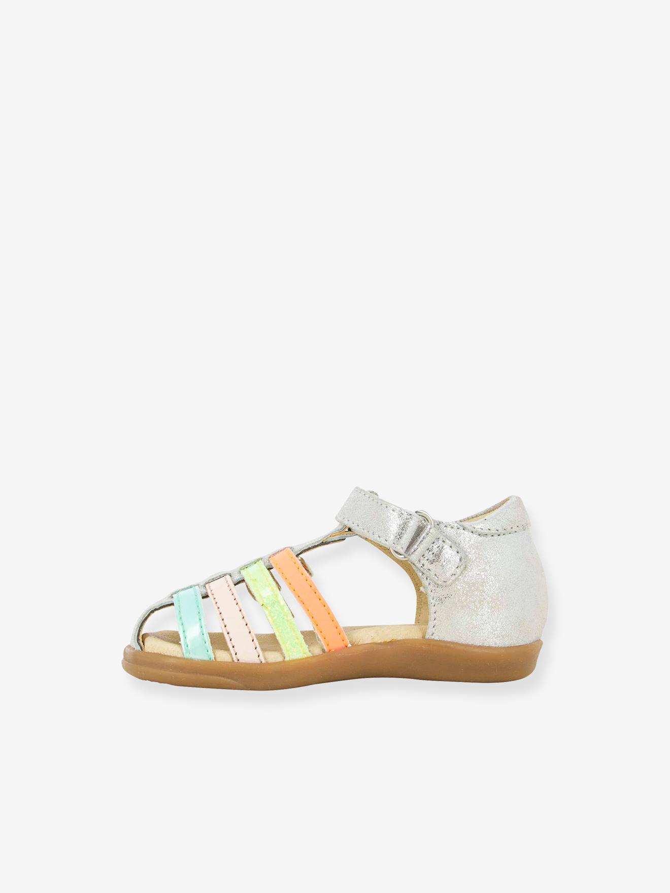 Shoo-Pom Mädchen Sandalen PIKA SPART - DUST SHOO POM - silber/mehrfarbig