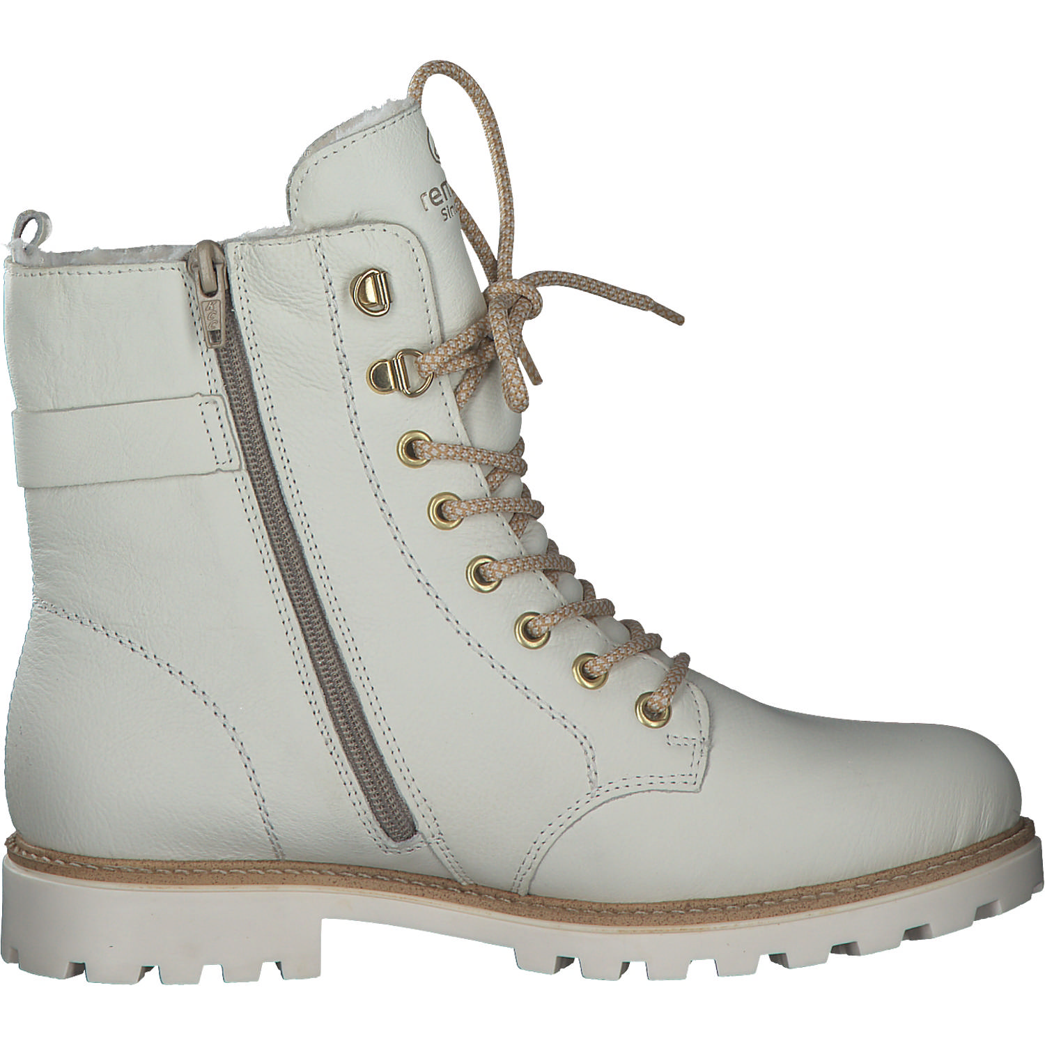 Remonte D8475, Schnürstiefeletten, Damen, Weiß (Weiss)