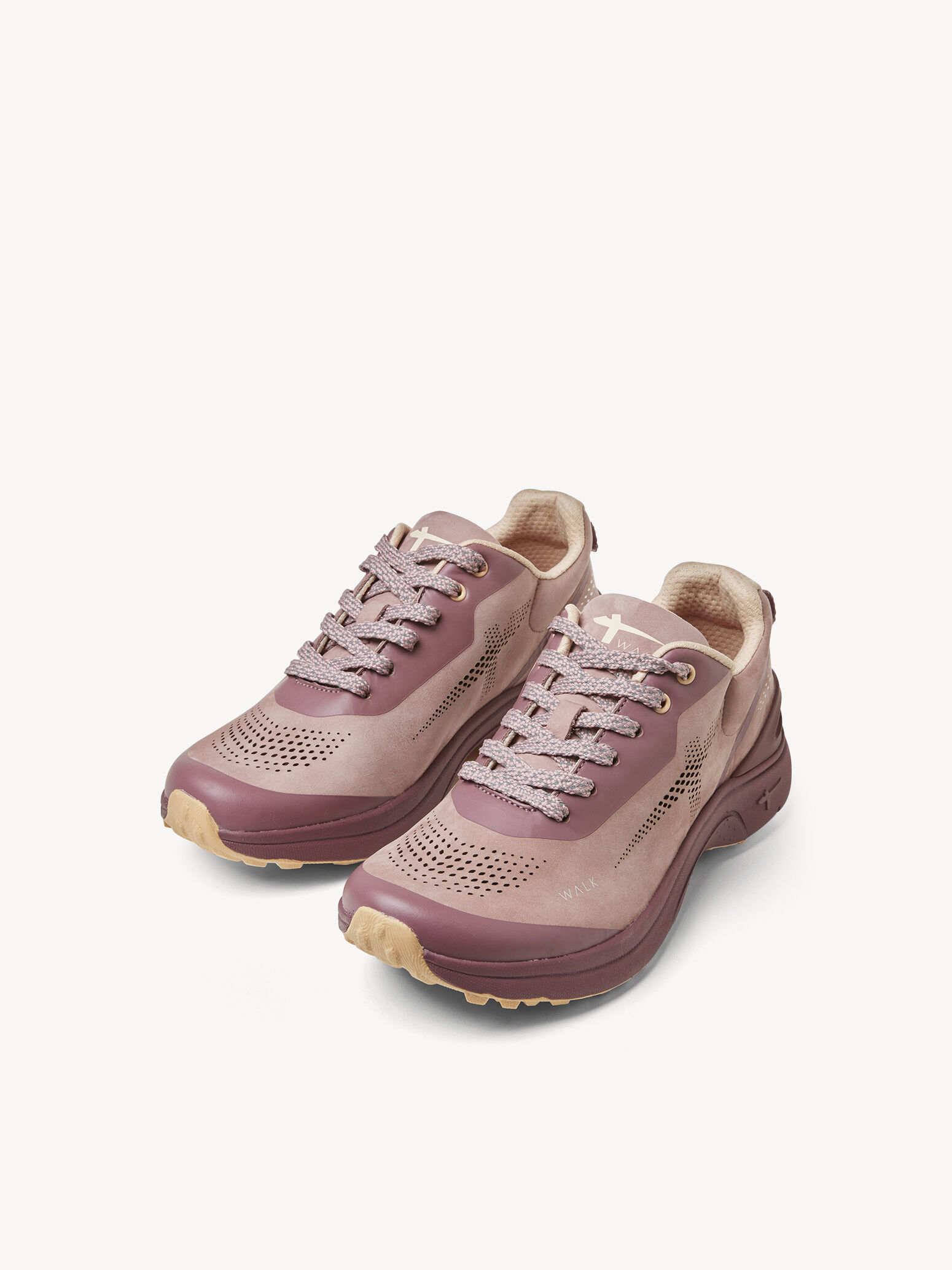 Chaussure de randonnée W-0405 en cuir - rouge