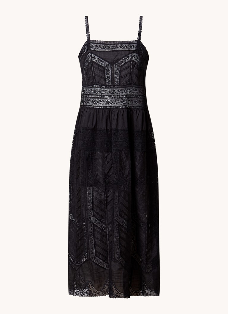 Zimmermann Halliday semi-transparent maxi dress with lace insert