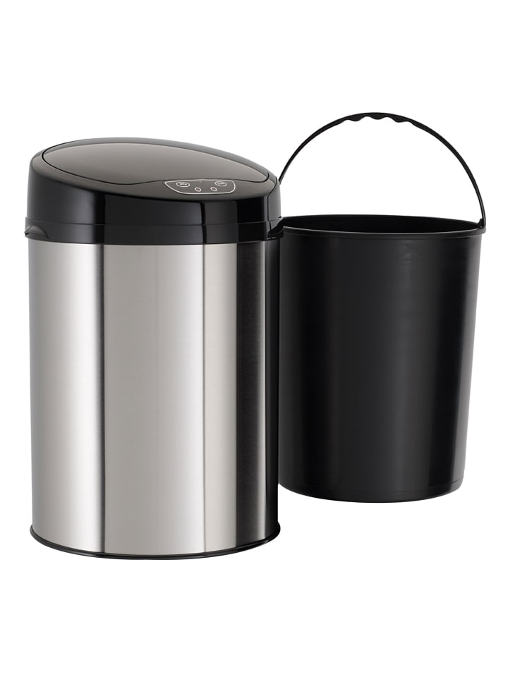 Echtwerk Edelstahl Badabfalleimer mit Sensor 9 l in Brushed günstig kaufen onesize