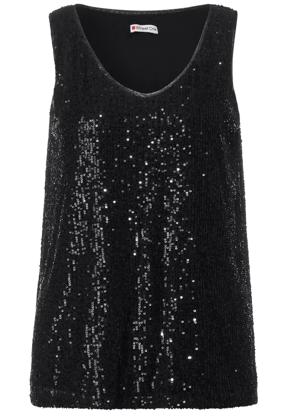 Street One Party Pailletten Top