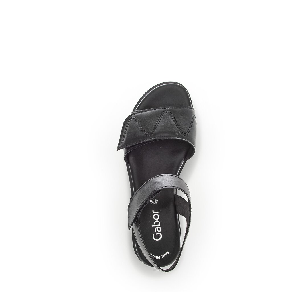Gabor fashion Keilsandalette schwarz