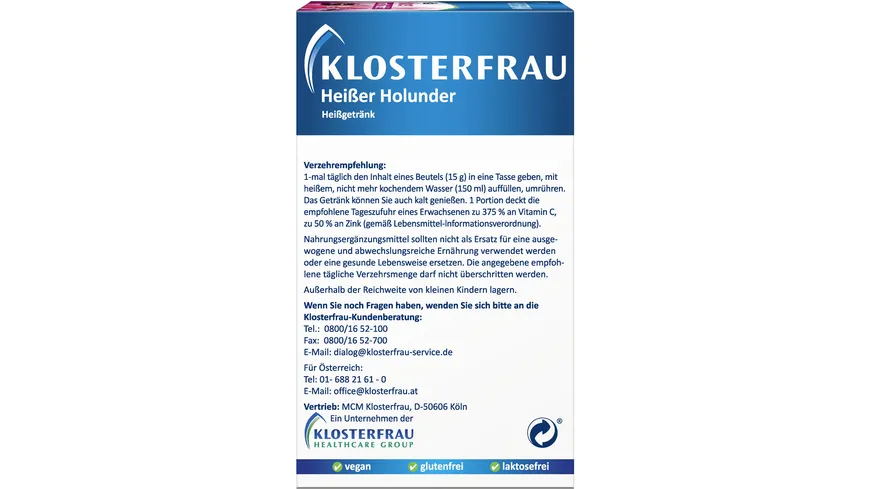 KLOSTERFRAU Heißer Holunder 150 g