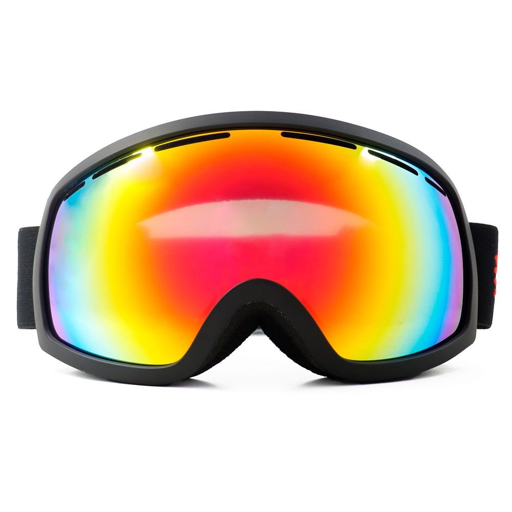 IVOL schwarz Rotes Spiegelglas Skibrille