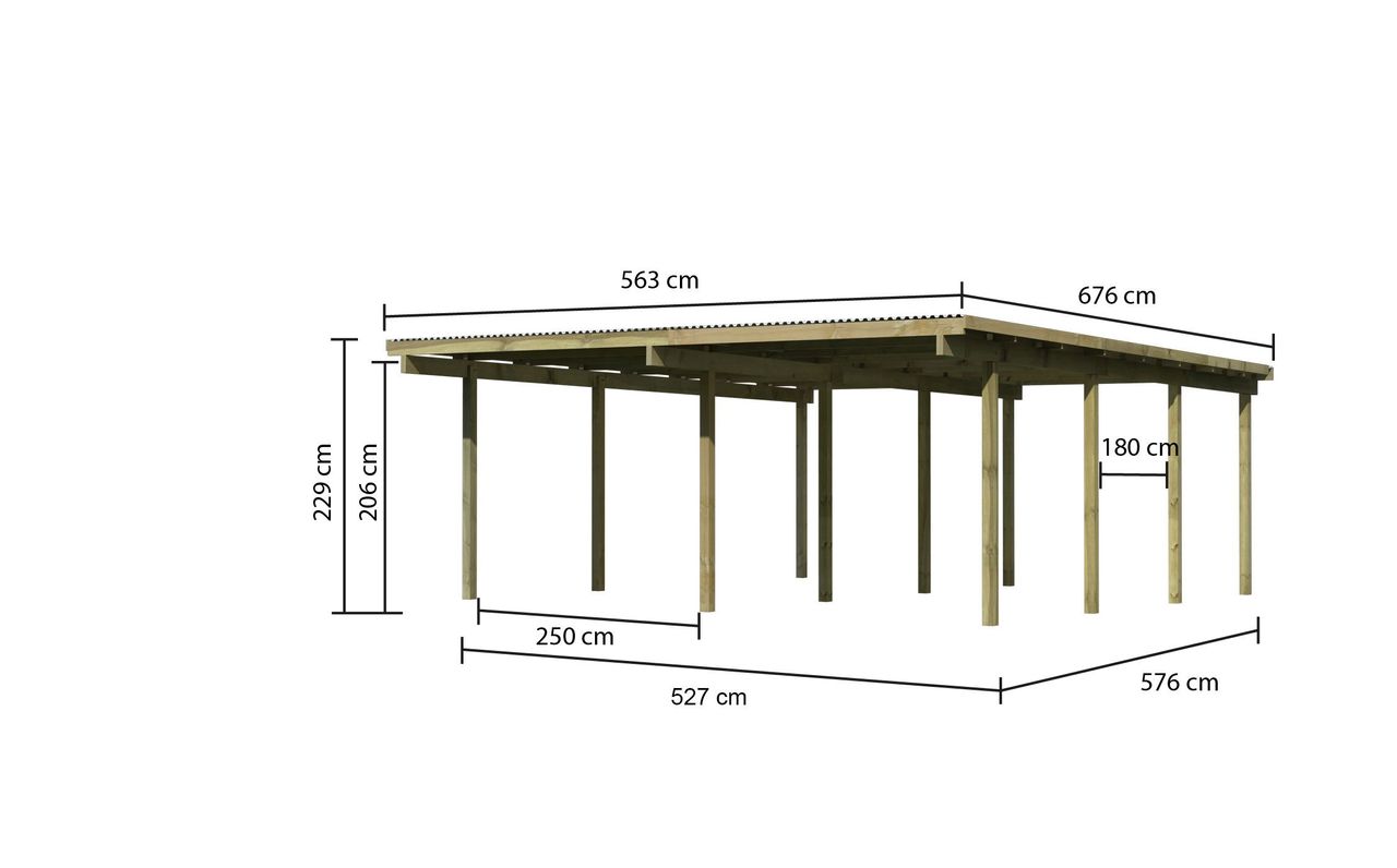 Karibu Doppelcarport 