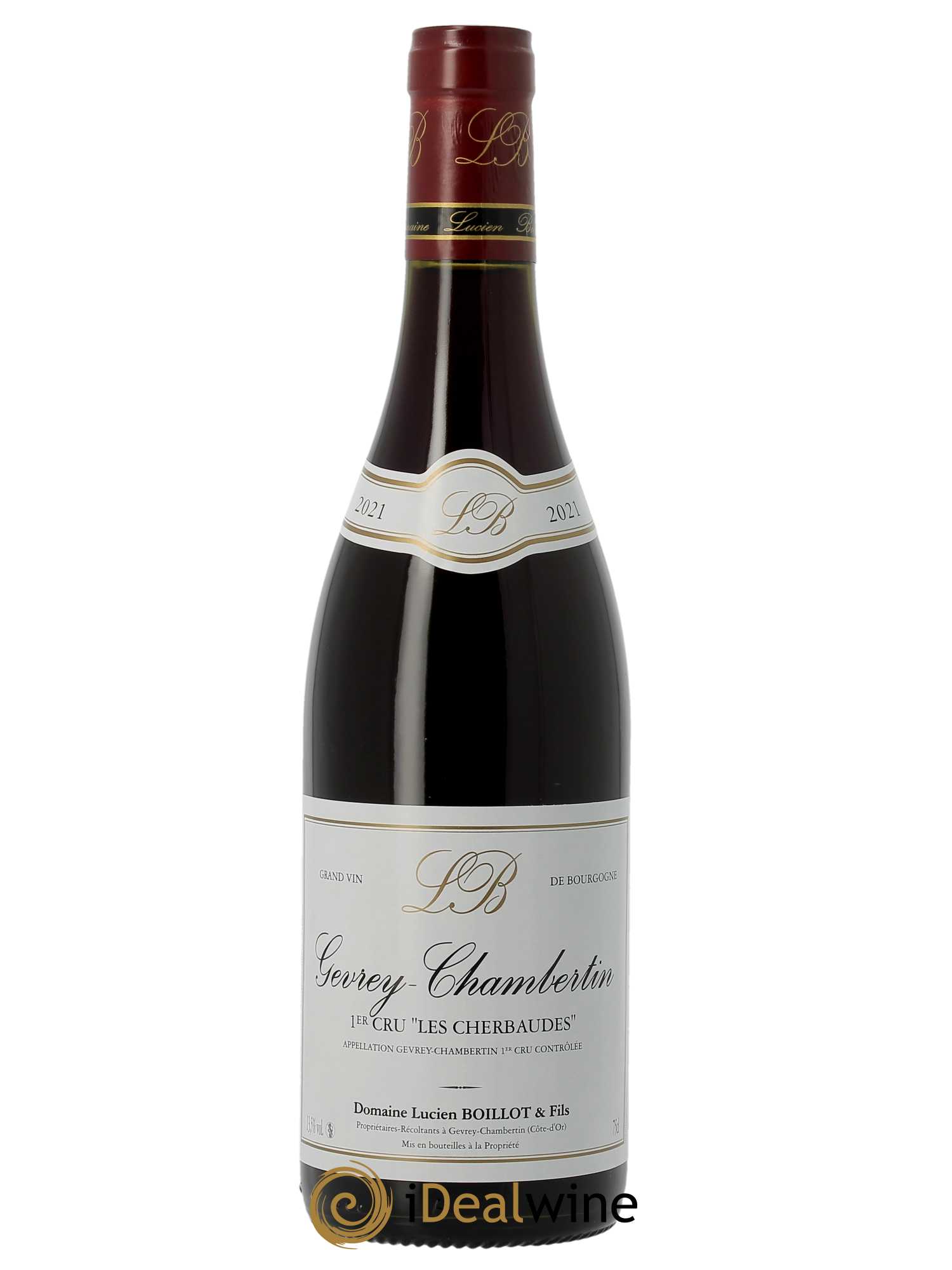 Gevrey-Chambertin 1er Cru Les Cherbaudes Lucien Boillot & Fils (Domaine)  2021 - Lot de 1 Bouteille