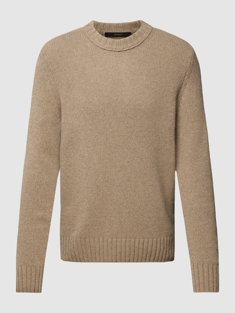 Strickpullover aus Kaschmir-Mix Modell 'Ecosio' in beige
