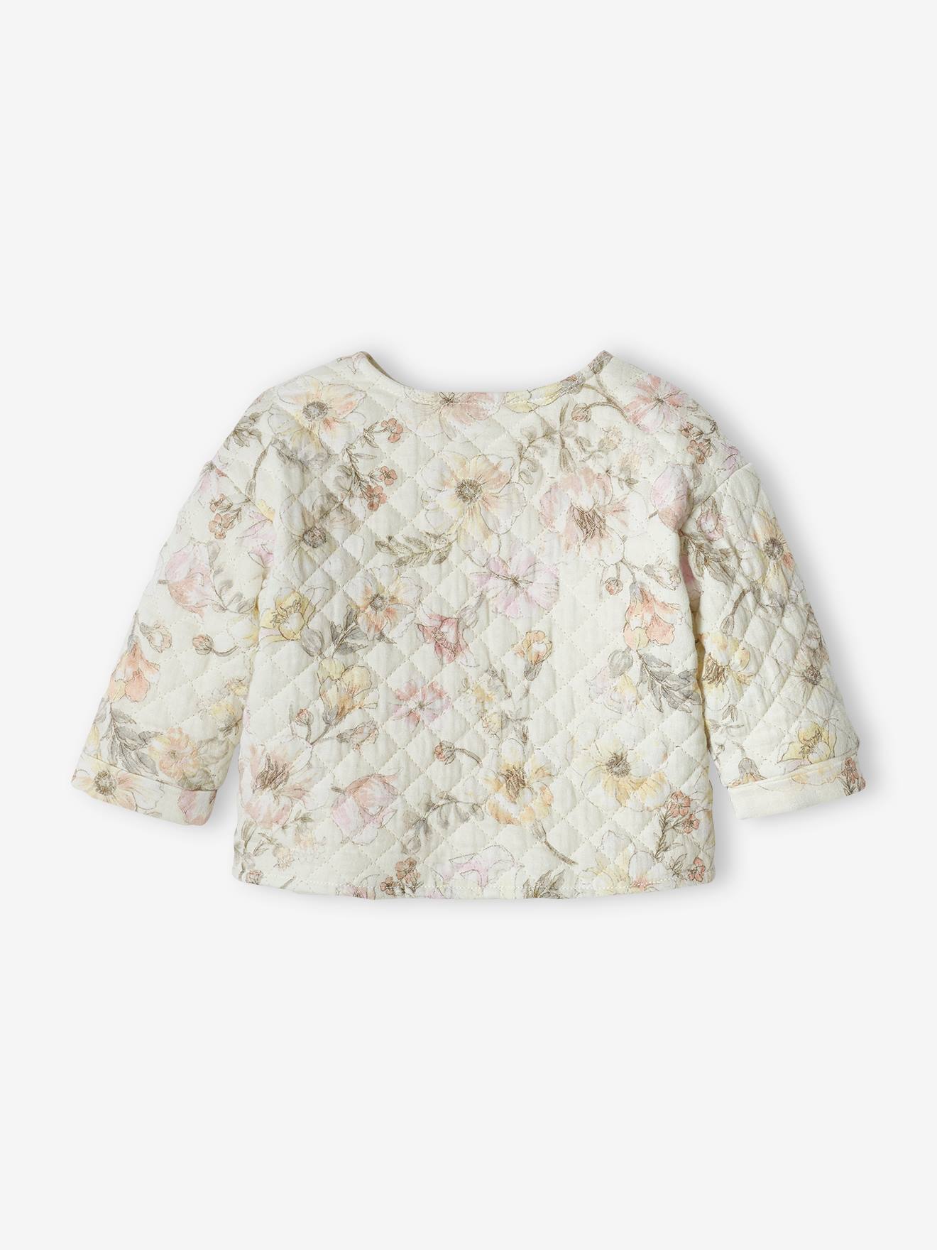 Vertbaudet Baby Wickel-Cardigan, gesteppt - wollweiß