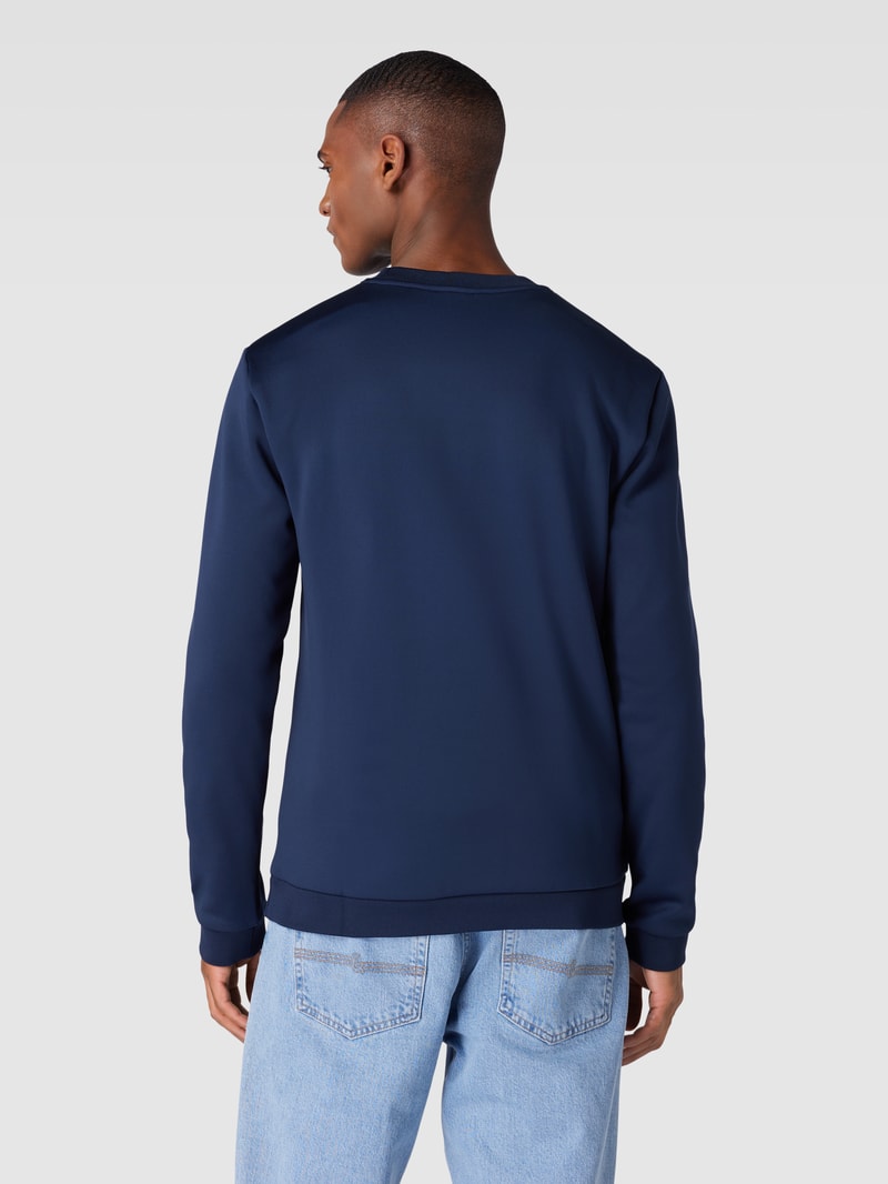 Sweatshirt mit Label-Detail in marineblau