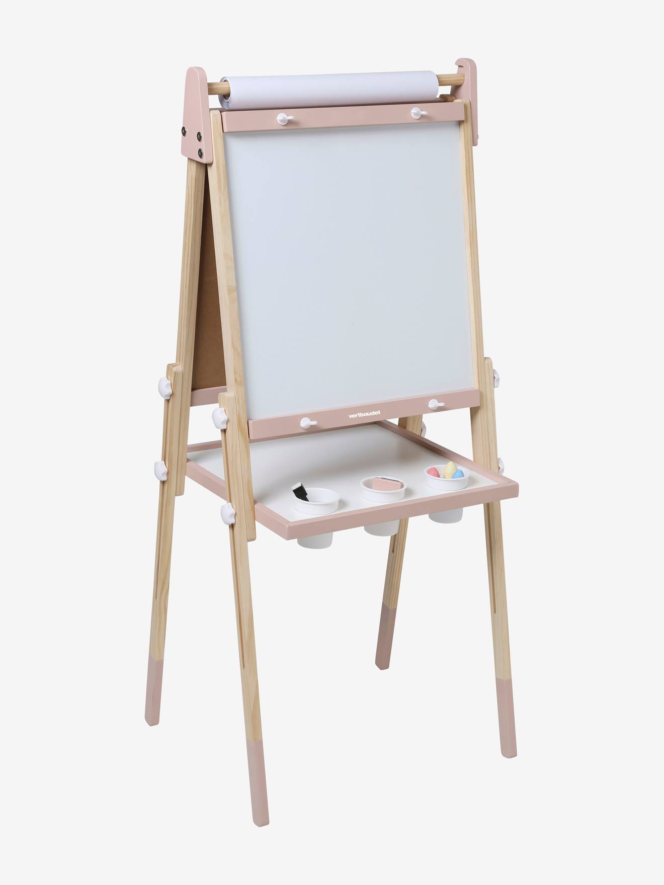 Vertbaudet 3-in-1 Tafel mit Mal-Zubehör FSC MIX - rosa