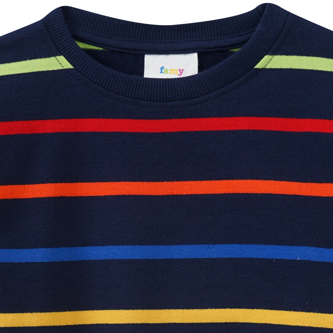 Jungen Sweatshirt mit bunten Ringeln