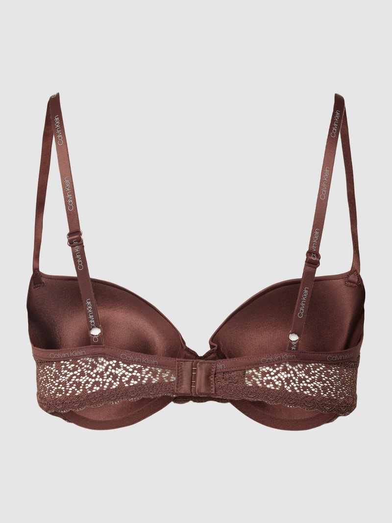 Schalen-BH mit Spitzenbesatz Modell 'FLIRTY' in dunkelbraun
