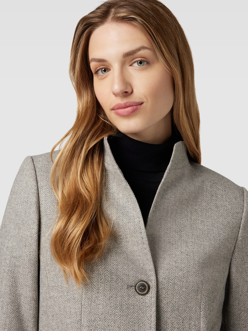 Blazer mit Pattentaschen in hellgrau