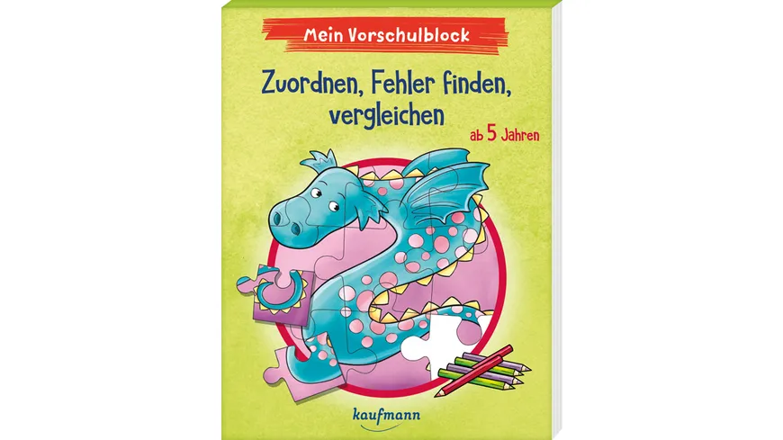 Mein Vorschulblock - Zuordnen, Fehler finden, vergleichen - ab 5 Jahren