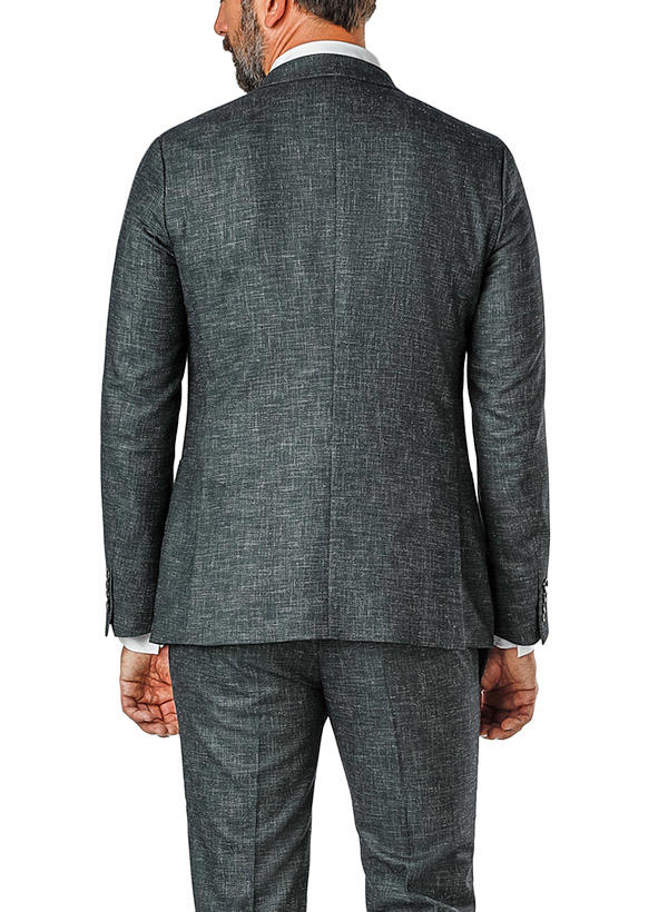 Strellson, Sakko Arndt, Slim Fit, Leinen, grün meliert