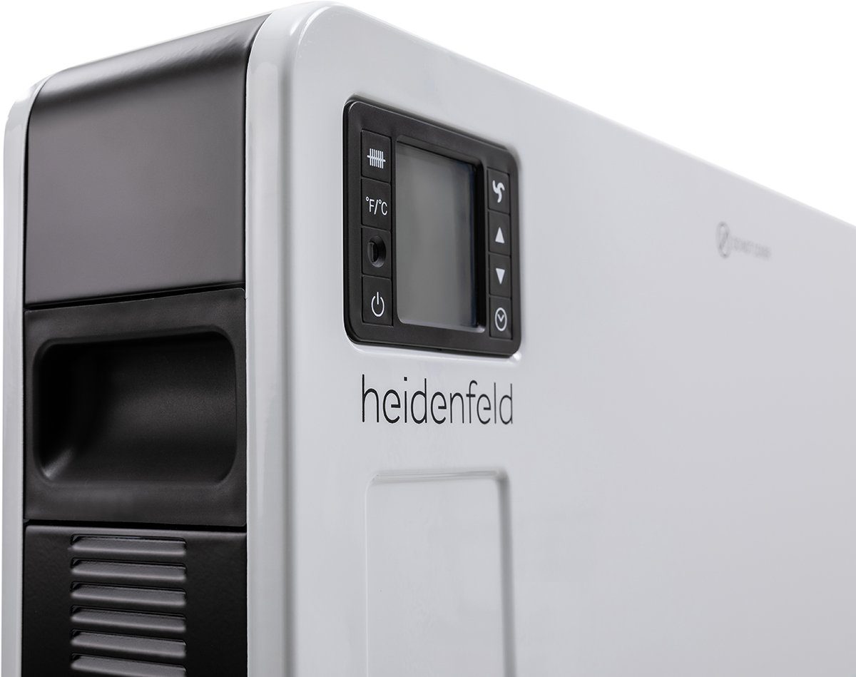 Heidenfeld Konvektor Elektro Heizung Konvektorheizung EK100 Heizgerät inkl. 3 Jahre Garatie, 2300 W, 3-Heizstufen - Fernbedienung - Timer - Heizlüfter - Heizkörper