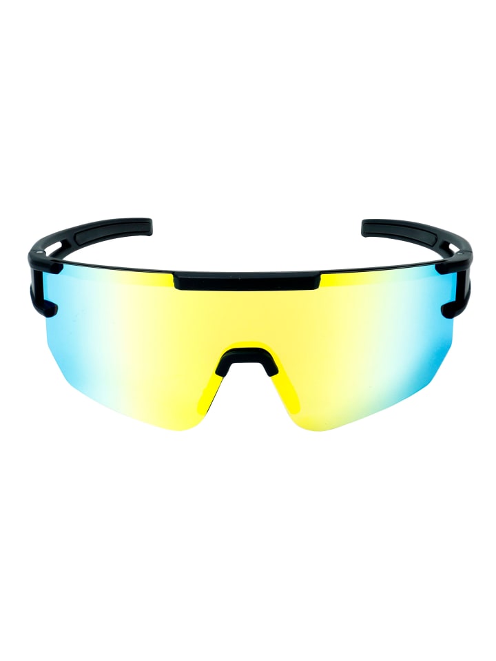 YEAZ SUNSPARK Sport-Sonnenbrille Black/Golden Green in gelb günstig kaufen onesize