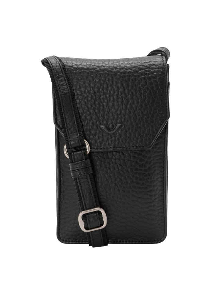 VLD VOi Leather Design Hirsch Magda Handytasche Leder 12 cm in schwarz günstig kaufen onesize