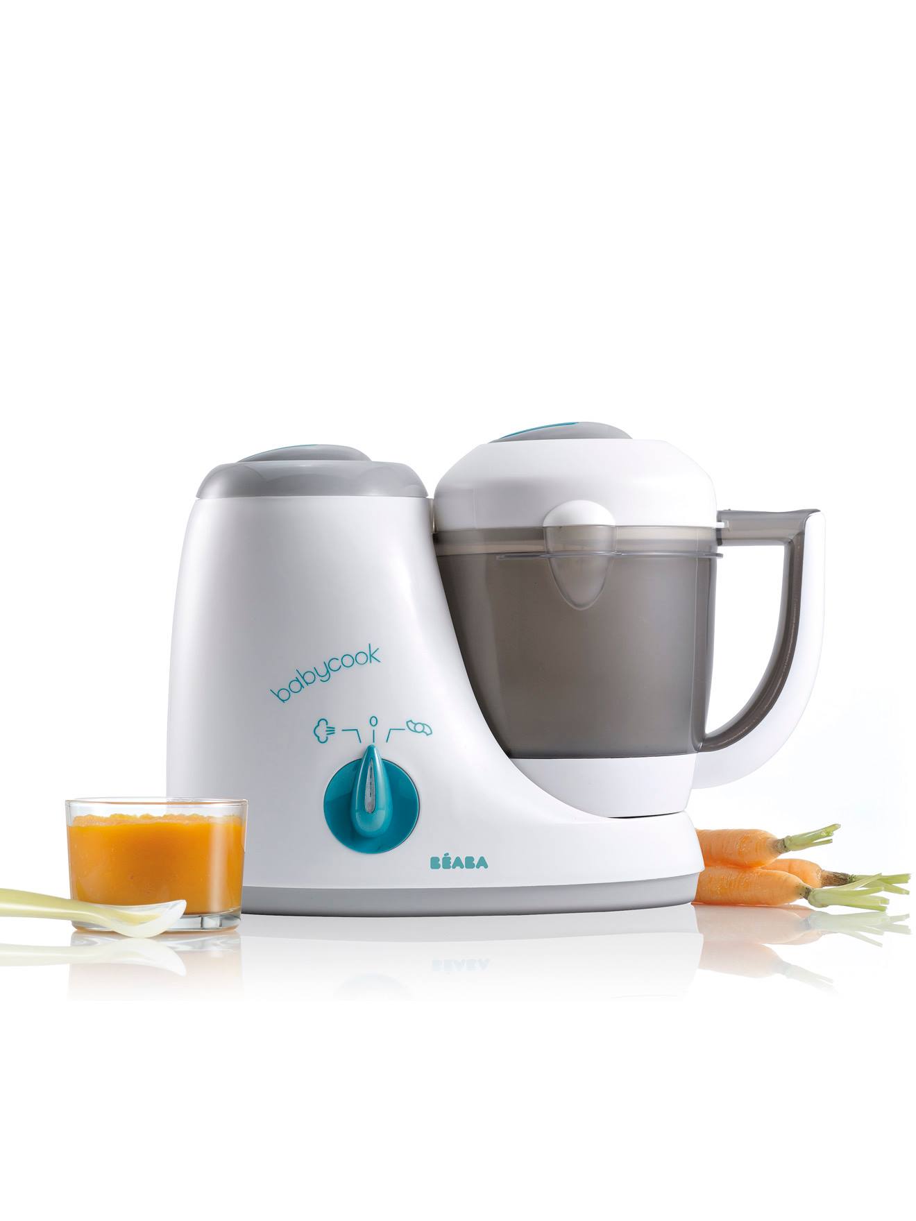 Robot BEABA Babycook Original blanc/bleu/gris