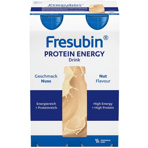 FRESUBIN PROTEIN Energy DRINK Nuss Trinkflasche  4X200 ml  Lösung
