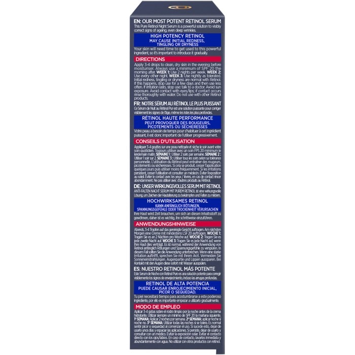 Anti-Falten Nacht Serum mit purem Retinol