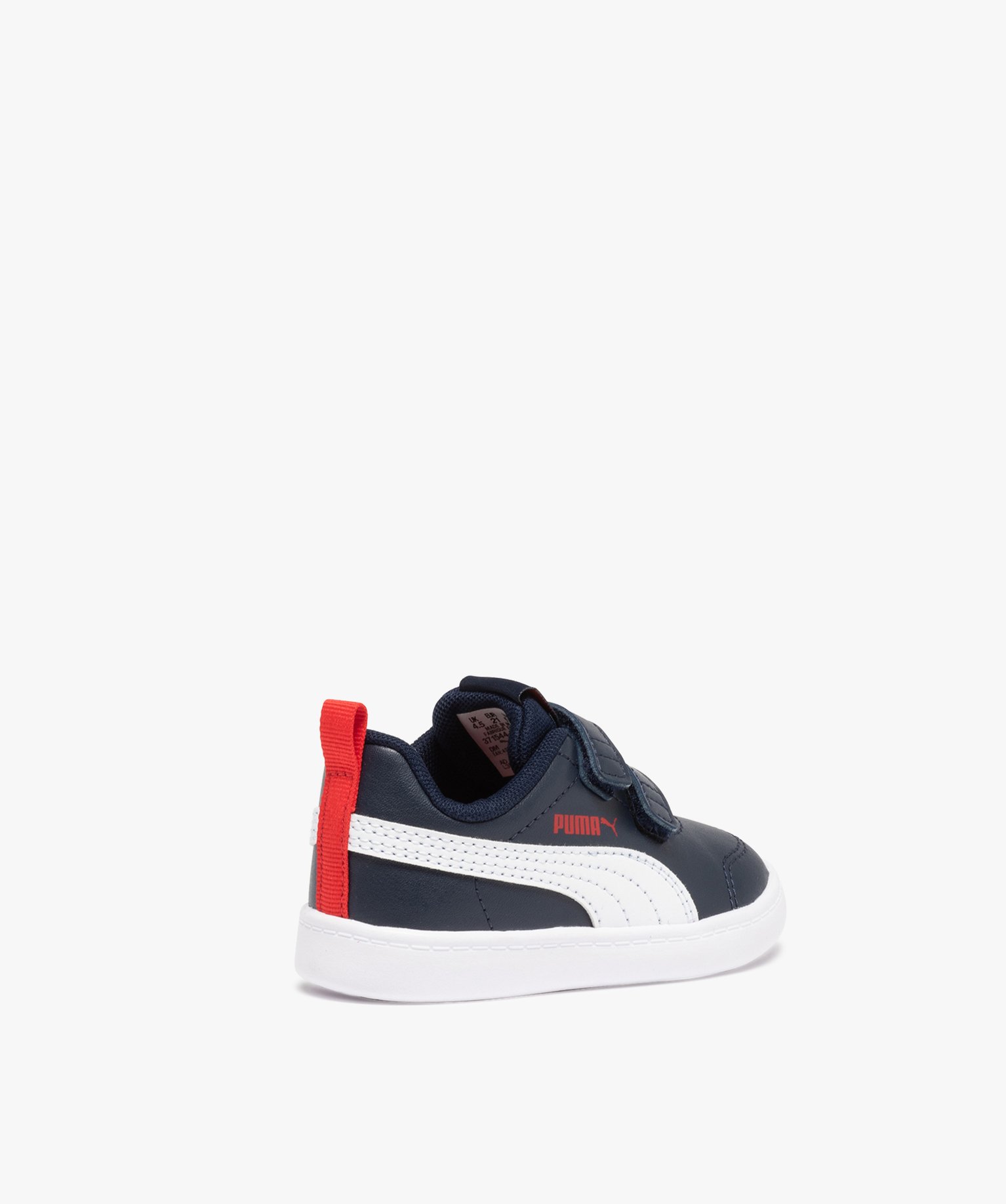 Baskets bébé bicolores à scratch – Puma Courtflex marine | GEMO