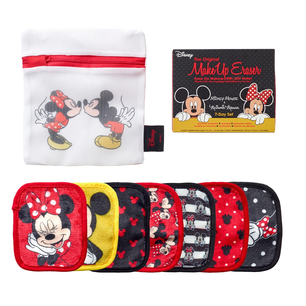 MakeUp Eraser Mickey and Minnie 7-Day Set Serviette démaquillante réutilisable
