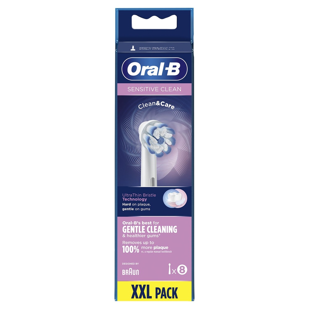 oral-b Oral-B Sensitive Clean Brossette, 8 Brossettes De Rechange