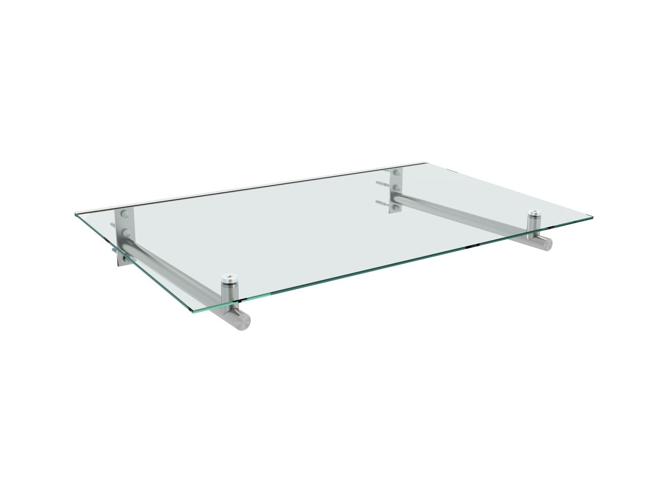 Better Home Edelstahlvordach mit Sicherheitsglas /Überdachung/Vordächer/Türvordach HD 140 cm